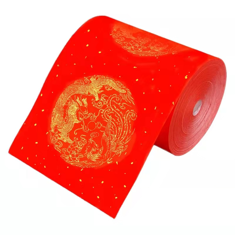 Calligraphy Paper Spring Festival Couplets Red Xuan Paper Chinese New Year Wedding Decoration Half Ripe Xuan Paper Rijstpapier